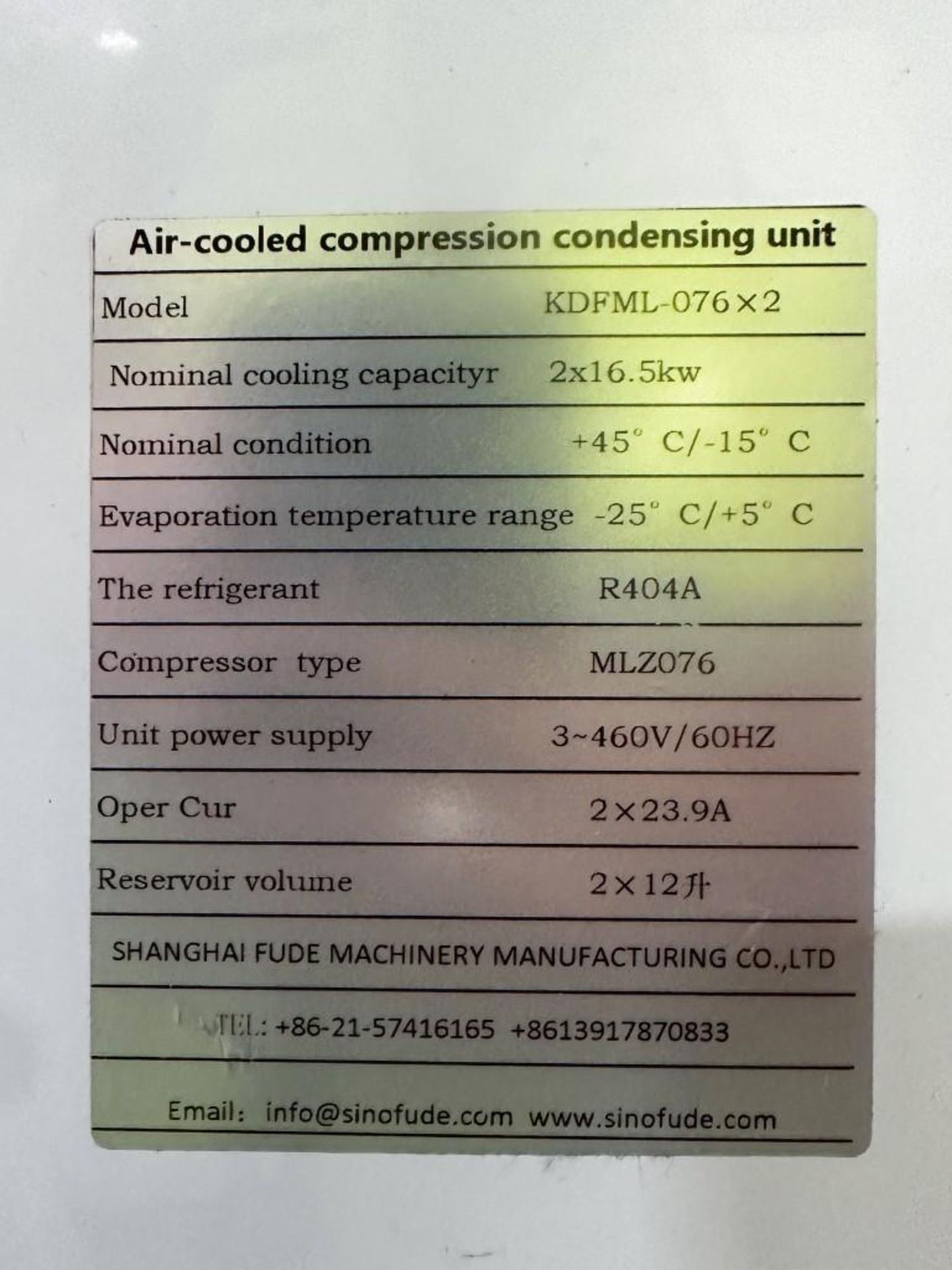 Air Condenser MDL KDFML-076×2 - Image 5 of 5