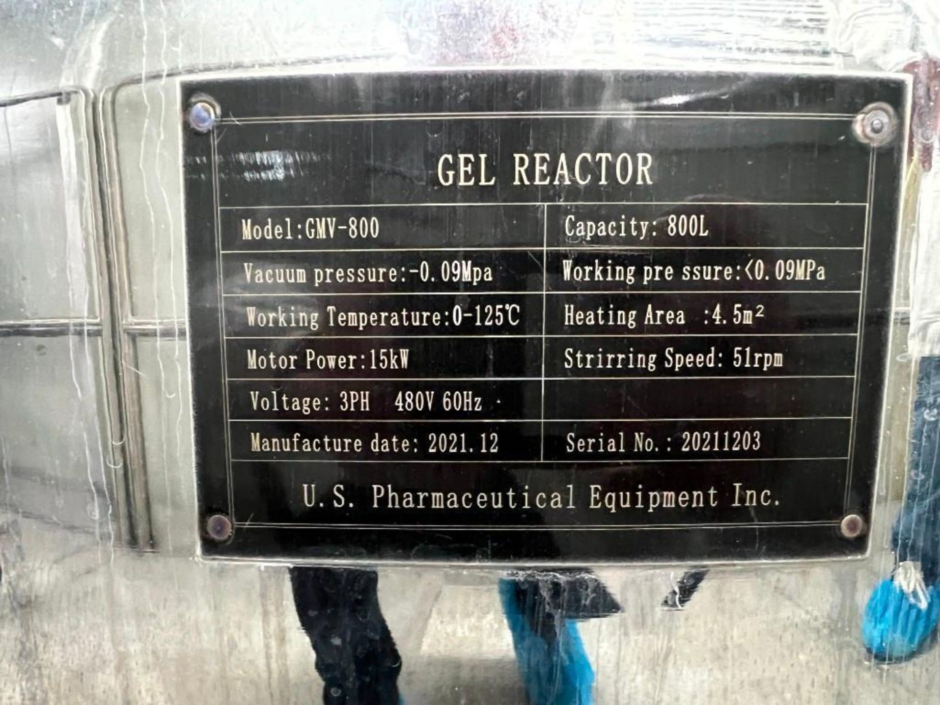 1- Gelatin Reactor 800L No Mezzanine - Image 15 of 15