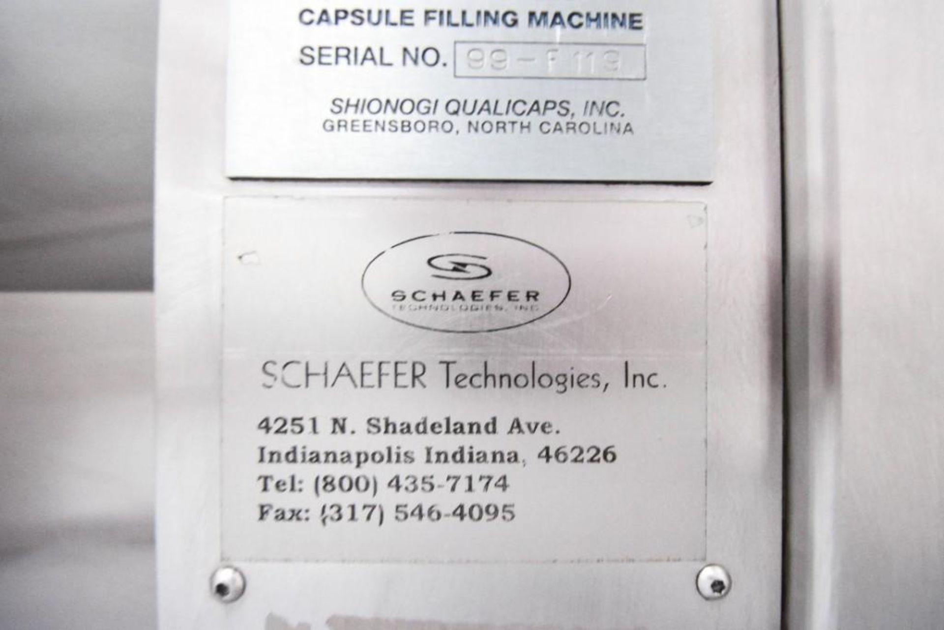 Qualifill / Schafer Semi Automatic Capsule Filling Machine - Image 9 of 12