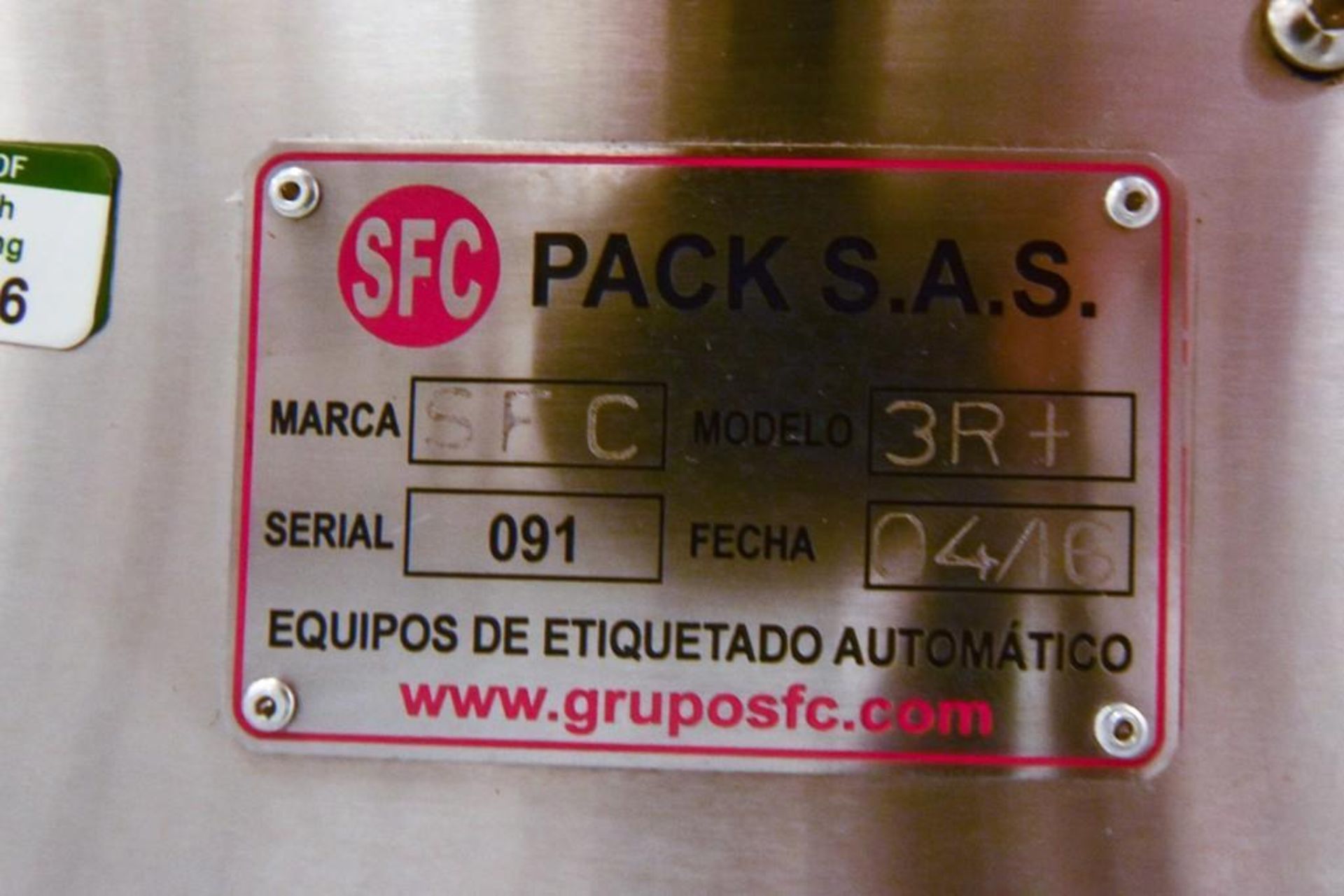 SFC - 3R+ Wrap Labeler - Image 12 of 12
