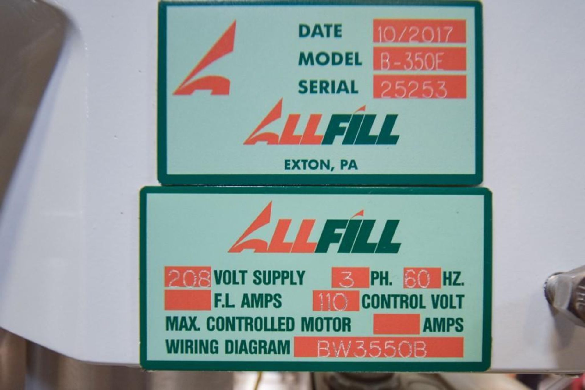 All-Fill Auger Powder Filler B-350 E - Image 11 of 11