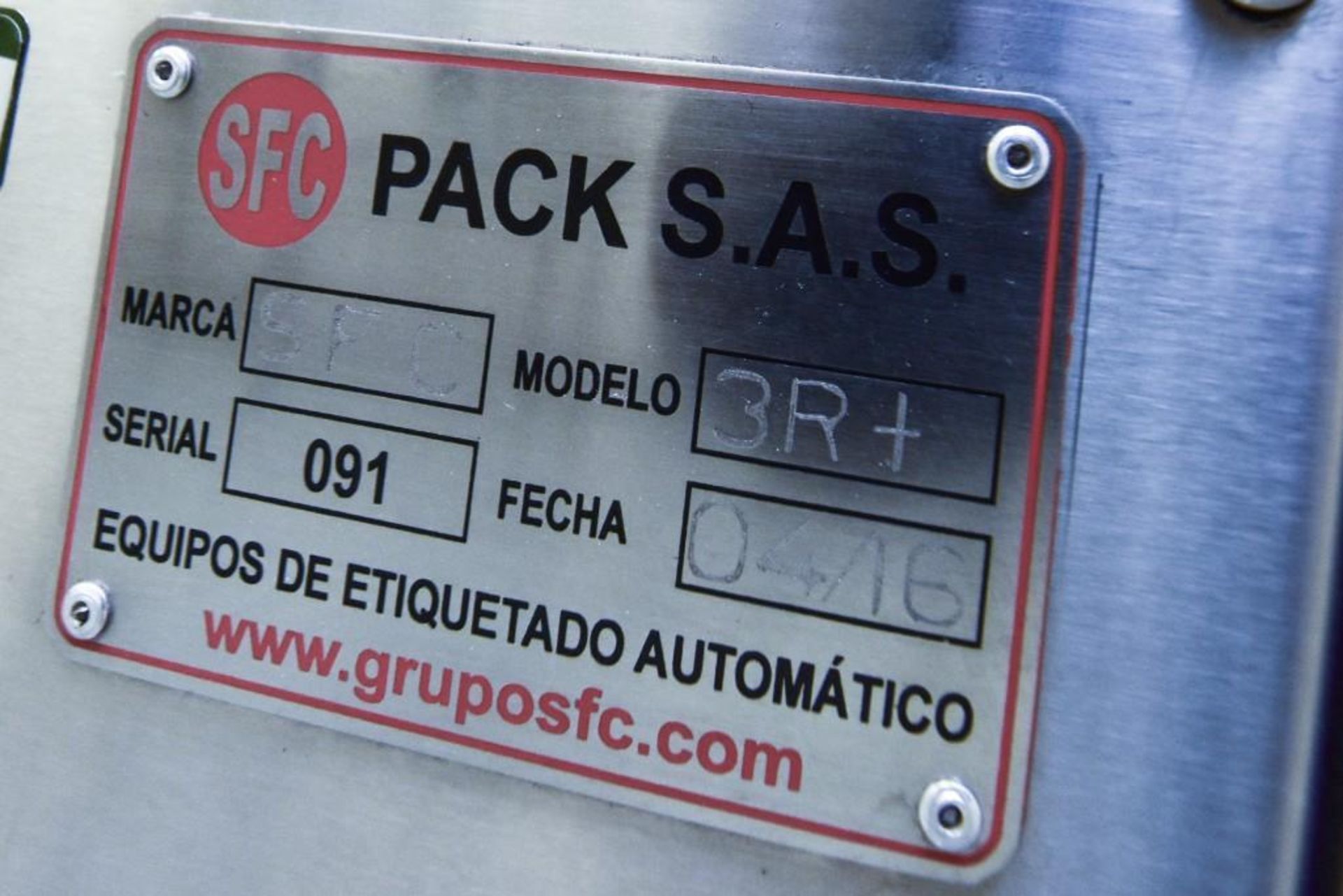 SFC - 3R+ Wrap Labeler - Image 11 of 12