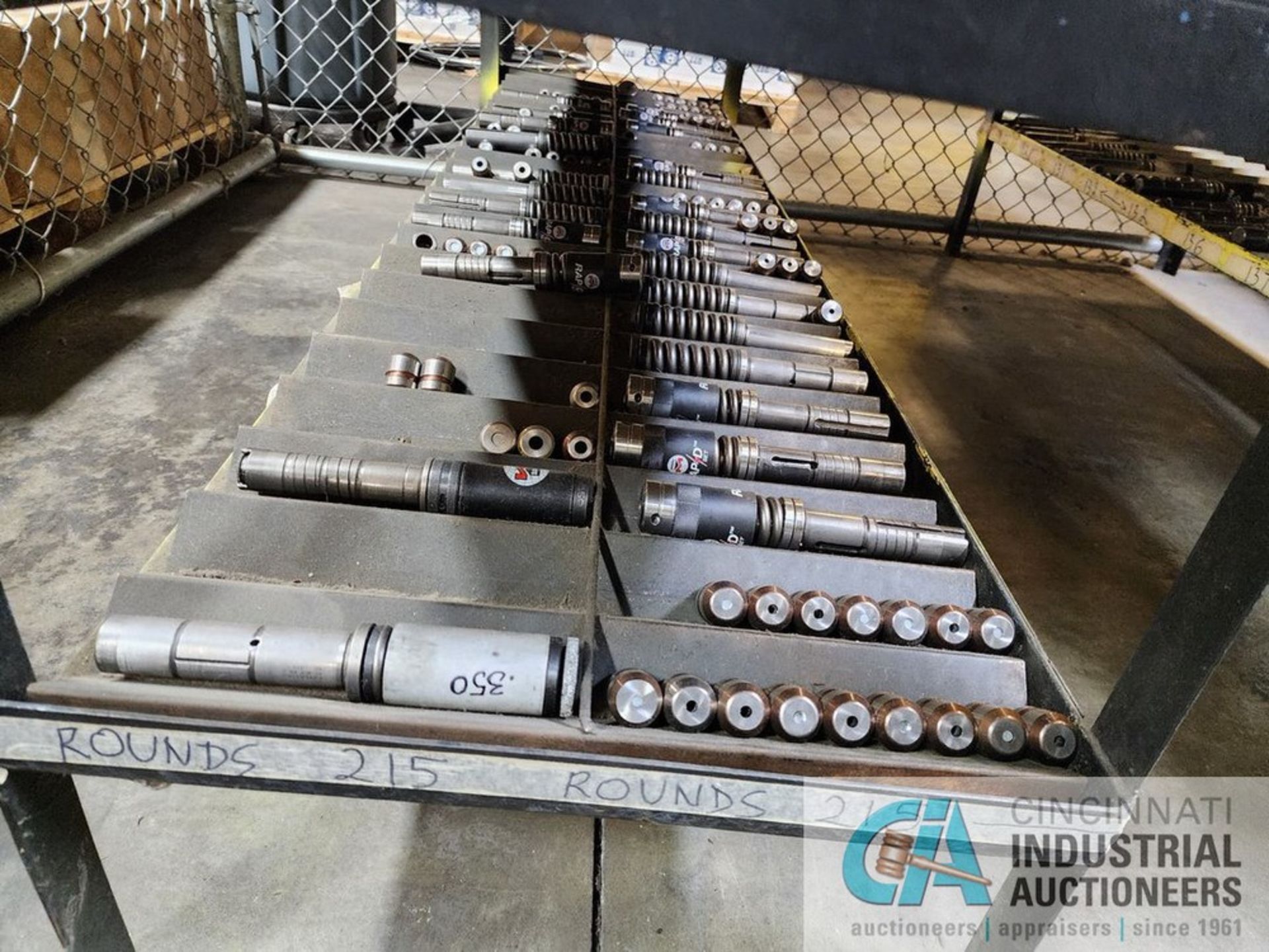 (Lot) Turret Punch Tooling W/ Matl. Cart: 72" x 24" x 48"H - Image 52 of 67