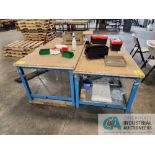 Material Tables W/ (1) Folding Table & (5) Folding Chairs