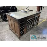 65" X 39" THE CHALLENGE MACHINERY CO. STEEL TOP LAYOUT TABLE