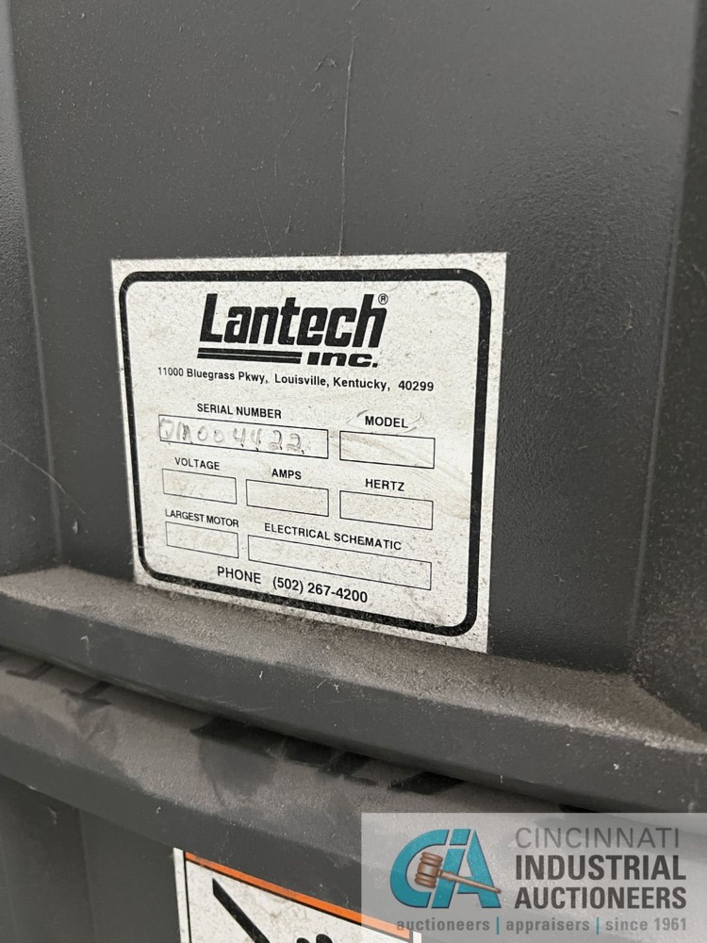 LANTECH MODEL Q SERIES 300 ROTARY STRETCH WRAPPER, 65" DIAMETER TURNTABLE **For convenience, the - Image 4 of 7