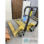 5,500 LB. CAPACITY YALE MANUAL HYDRAULIC PALLET TRUCK