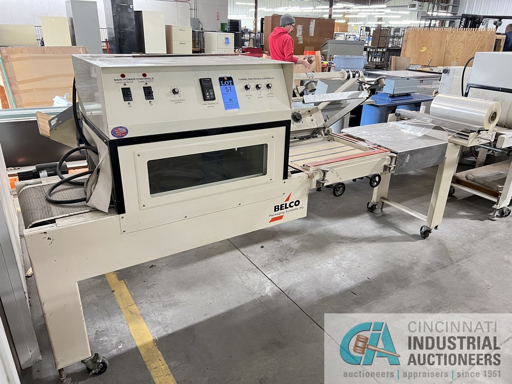 { Choice of lots: 57 } BELCO MODEL STC2520 SHRINK WRAPPER WITH L-SEALER ...