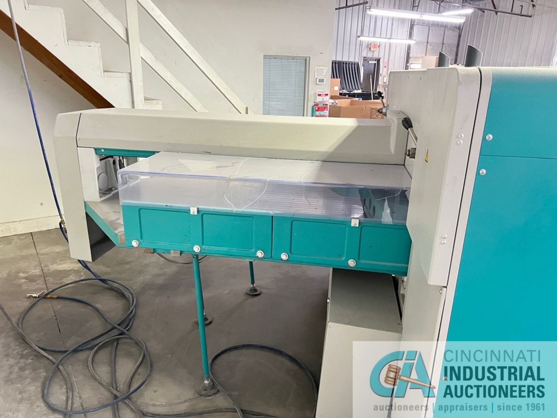 52" PERFECTA MODEL 132TVC GUILLATINE PAPER CUTTER; S/N 72356, WITH TOOLS AND BLADES **For - Image 9 of 13