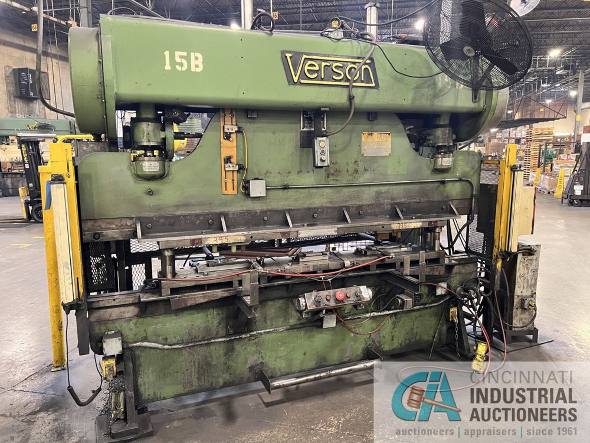 65 TON X 120" VERSON MECHANICAL PRESS BRAKE WITH REMOVEABLE FLANGES TO BED AND RAM; S/N 21472-208-