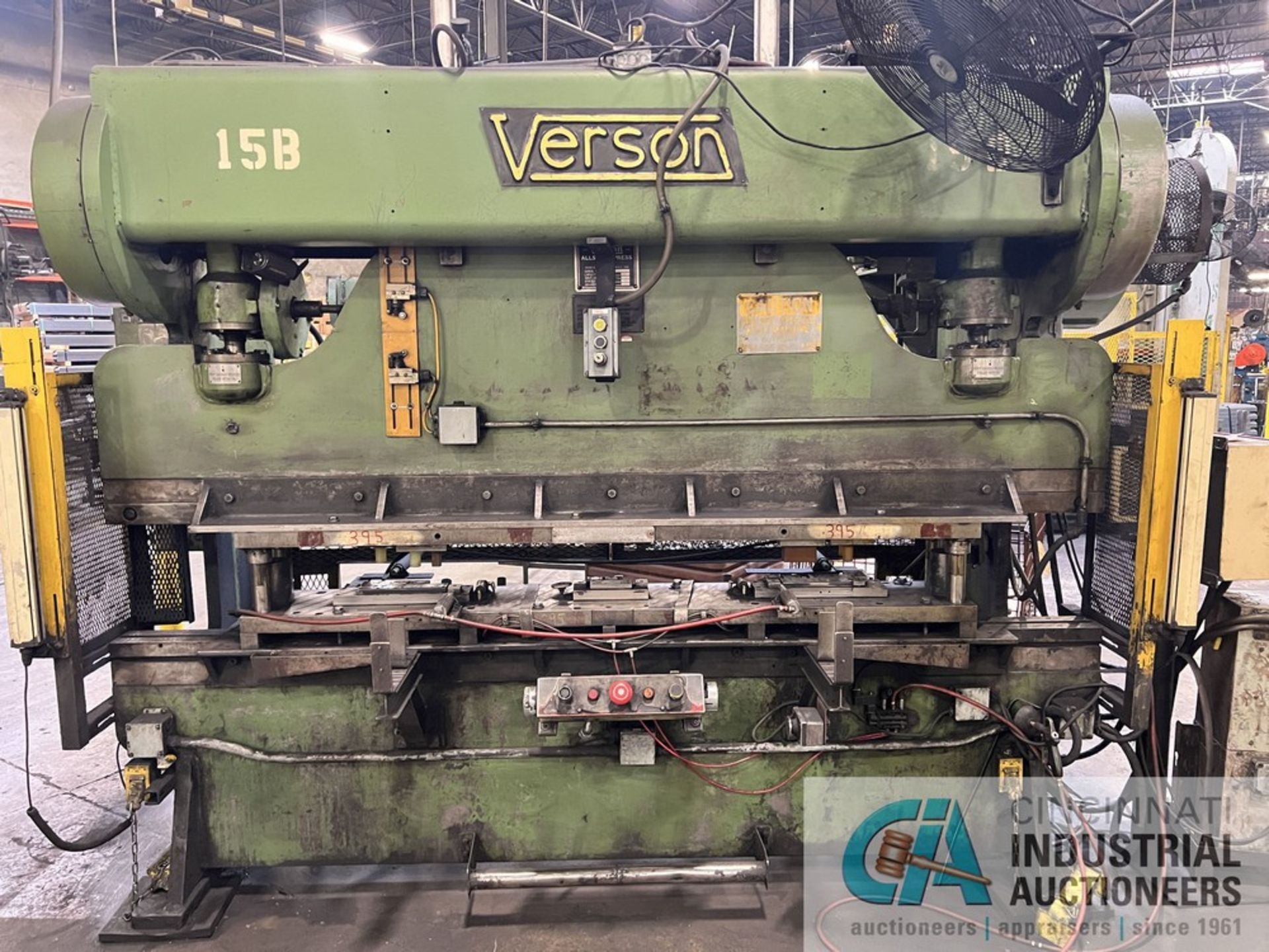 65 TON X 120" VERSON MECHANICAL PRESS BRAKE WITH REMOVEABLE FLANGES TO BED AND RAM; S/N 21472-208- - Image 2 of 15