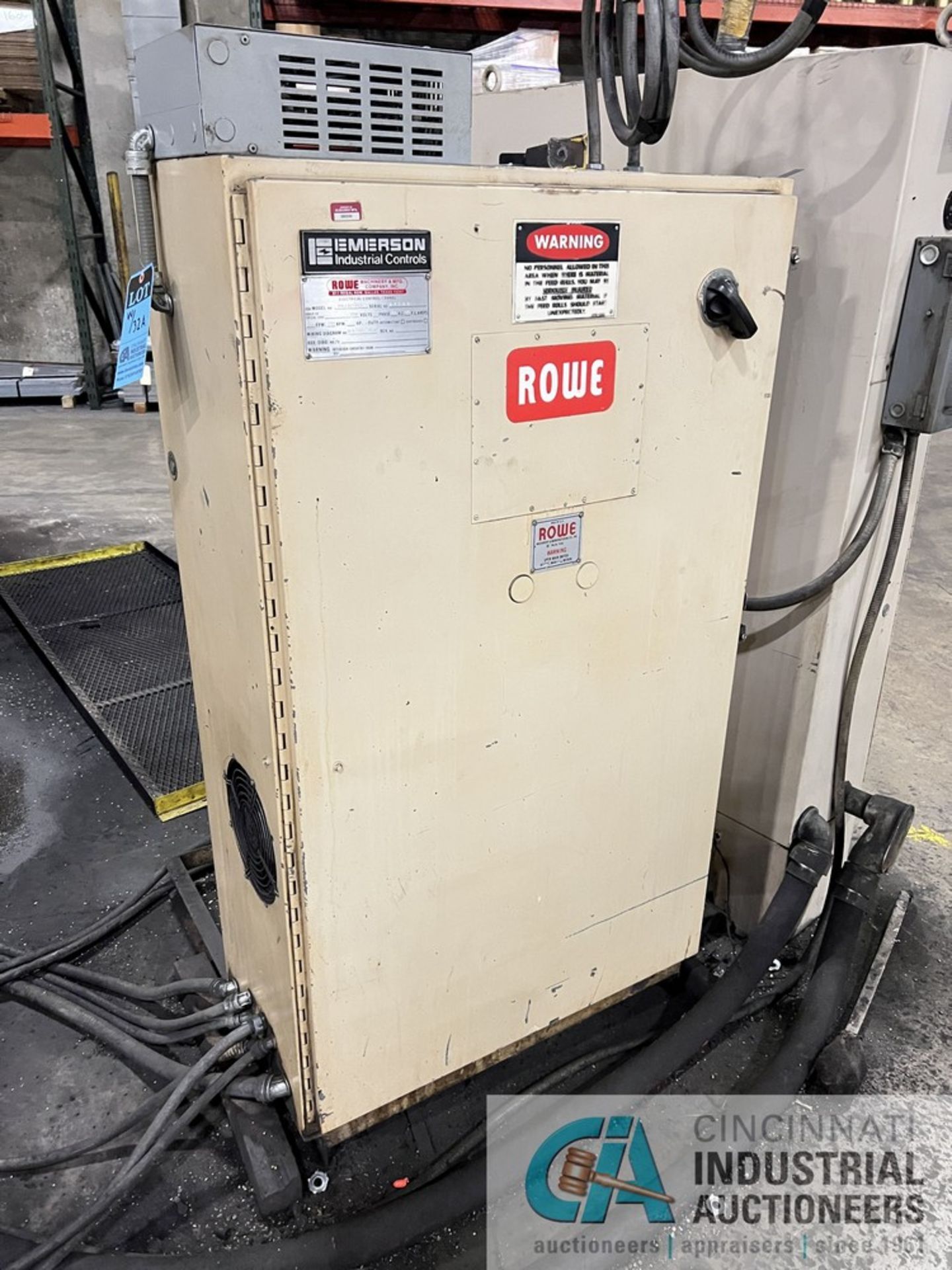 ROWE MODEL PM-FDC-050-220 ELECTRONIC ROLL FEED, 22" MAX WIDTH CAPACITY, STATE ELECTRIC COMPANY - Image 4 of 6