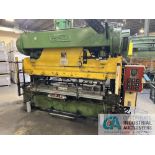 65 TON X 120" VERSON MECHANICAL PRESS BRAKE WITH REMOVEABLE FLANGES TO BED AND RAM; S/N 25278-208-