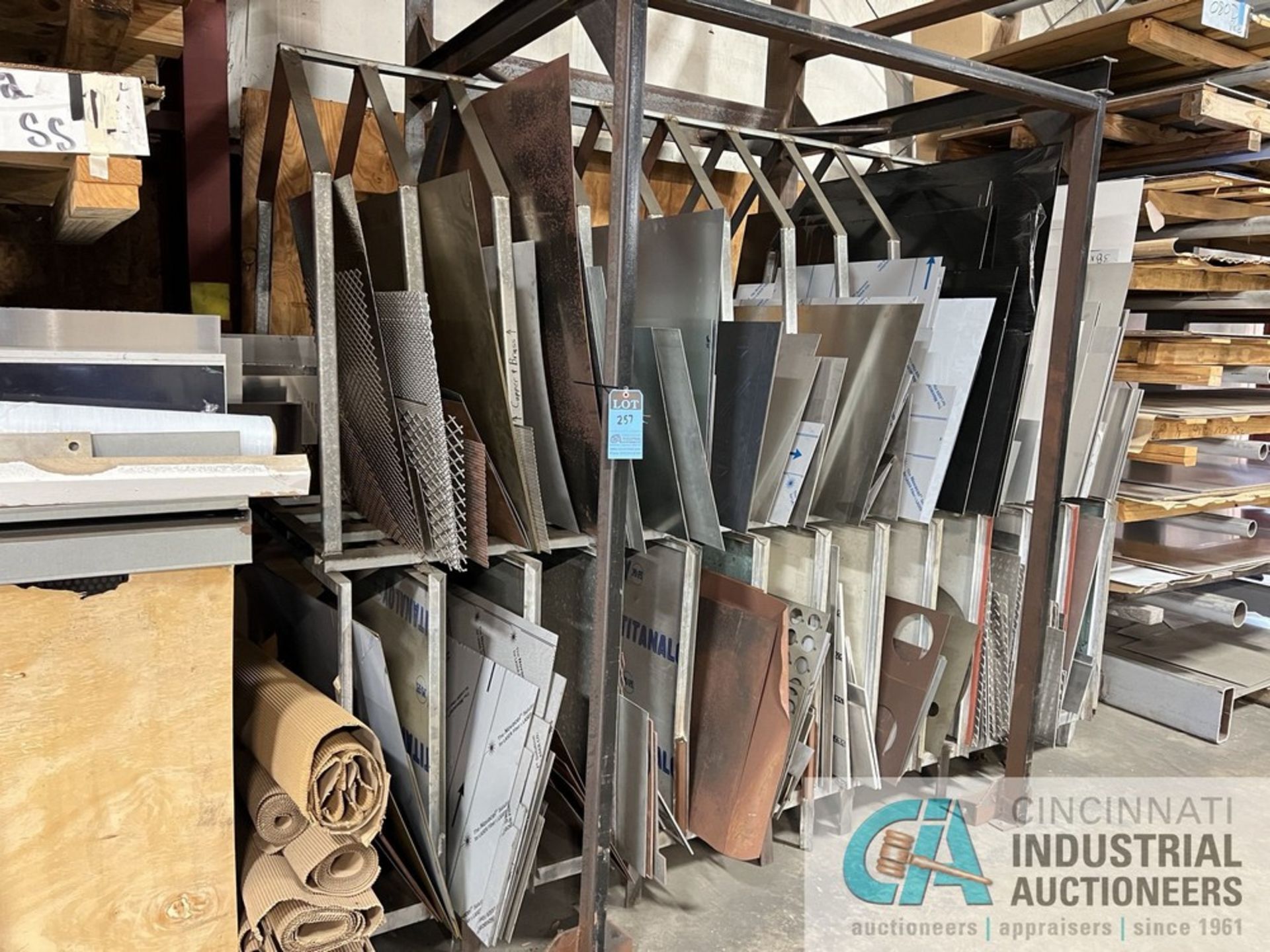 MISCELLANEOUS COPPER, STAINLESS STEEL, ALUMINUM AND BRASS PARTIAL SHEET STOCK MATERIAL