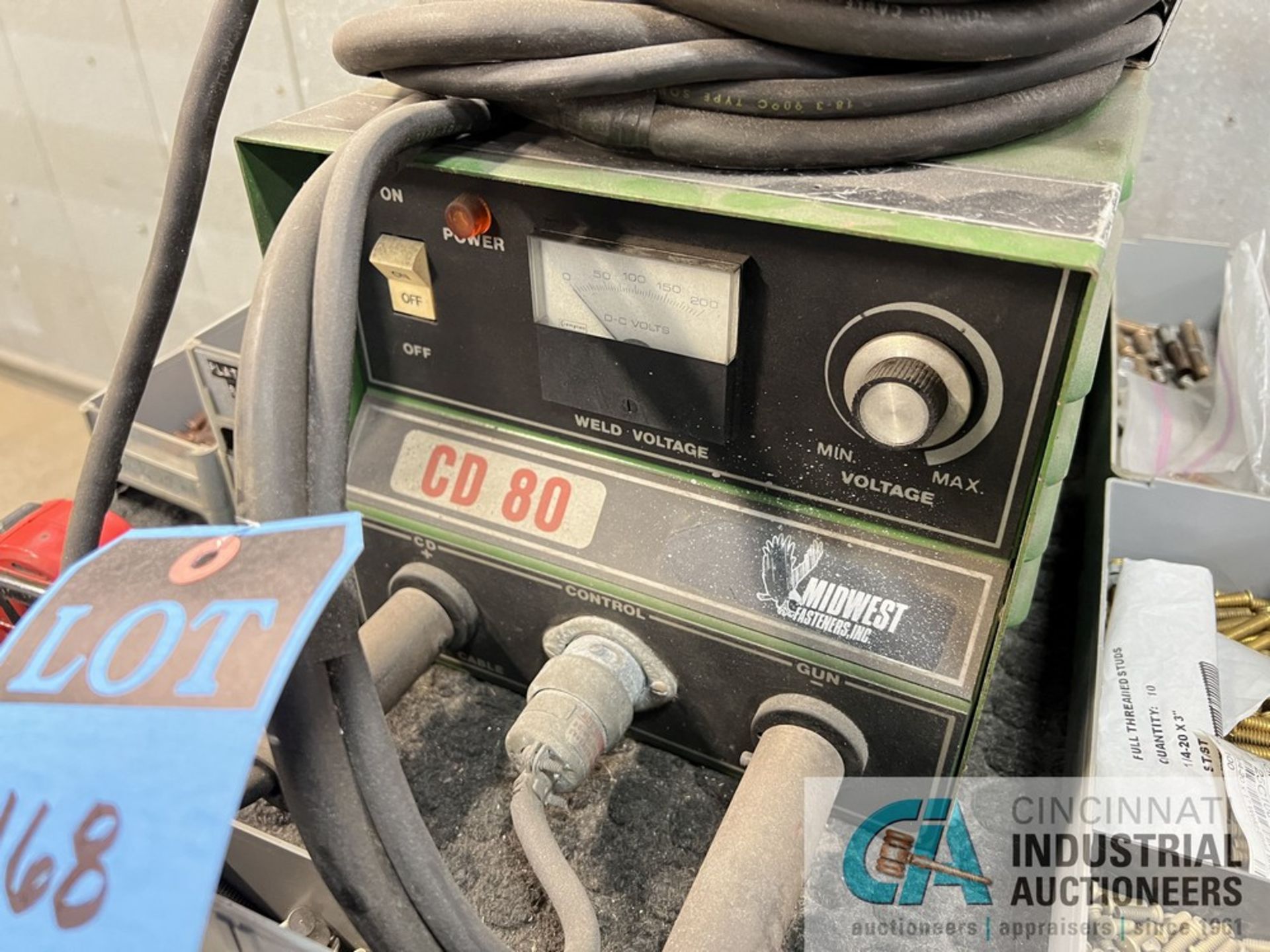 MIDWEST FASTENER MODEL CD80 STUD WELDER; S/N 80-112-989 - Bild 3 aus 6