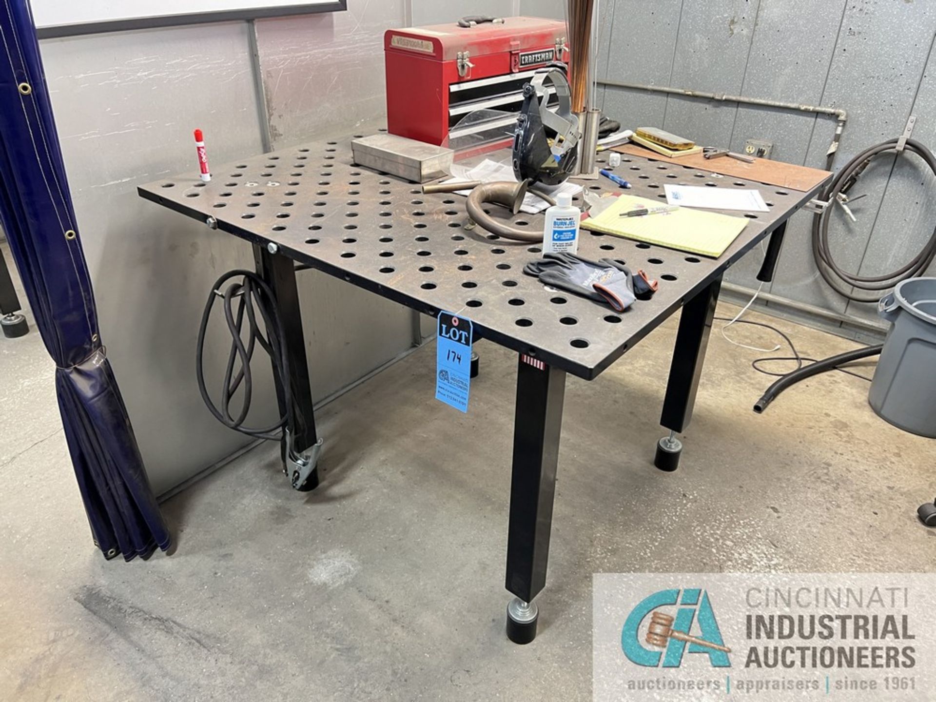 48" X 48" X 1" SIEGMUND SYSTEM 28 BASIC PLASMA NITRIDE WELDING TABLE