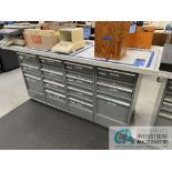 GLOBAL 14-DRAWER STEEL FRAME WORK BENCH (INSP)