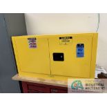 17 GALLON JUSTRITE FLAMMABLE LIQUID CABINET (INSP)