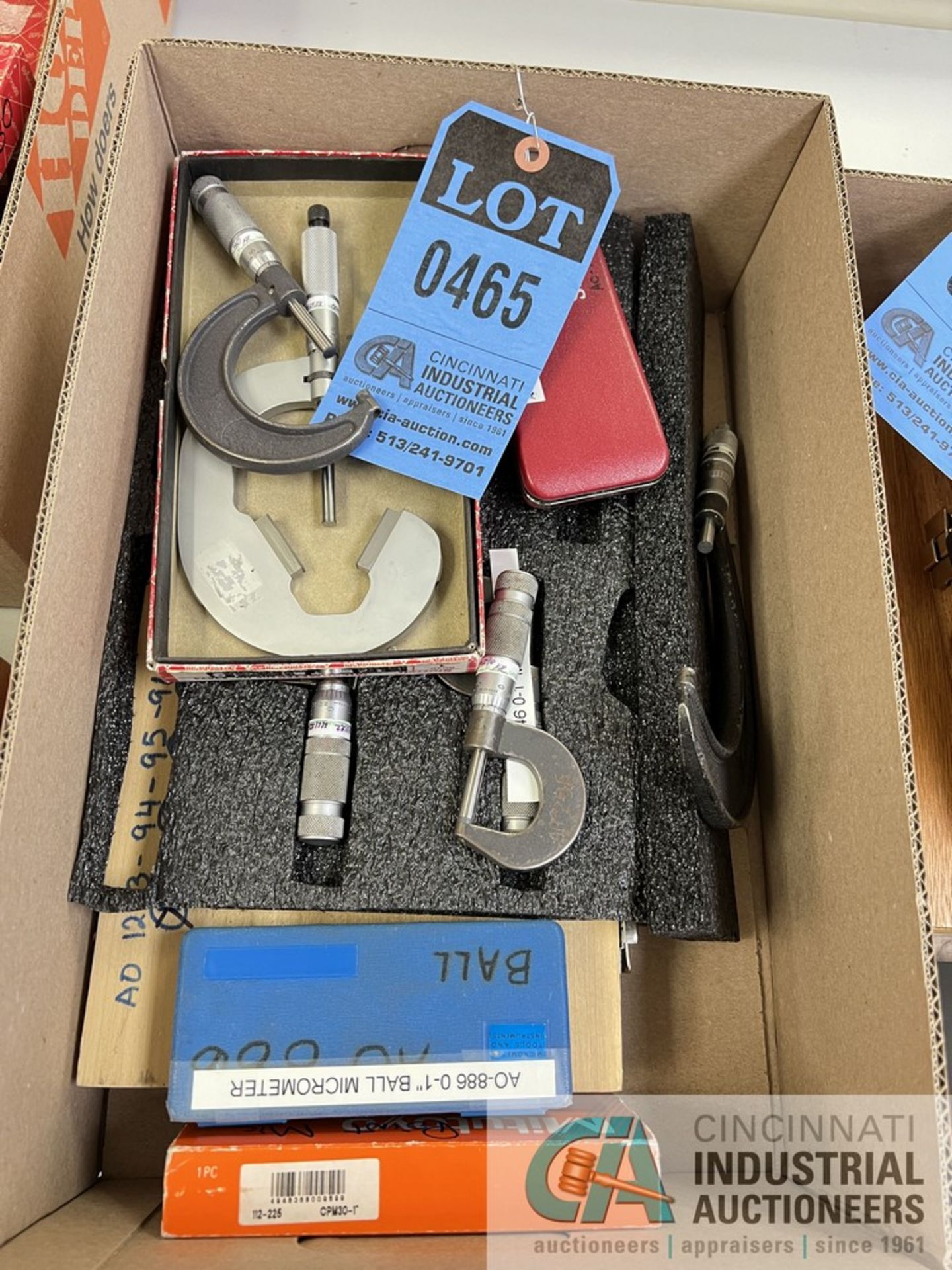 (LOT) MISCELLANEOUS MICROMETERS (INSP)