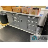 GLOBAL 14-DRAWER STEEL FRAME WORK BENCH (INSP)