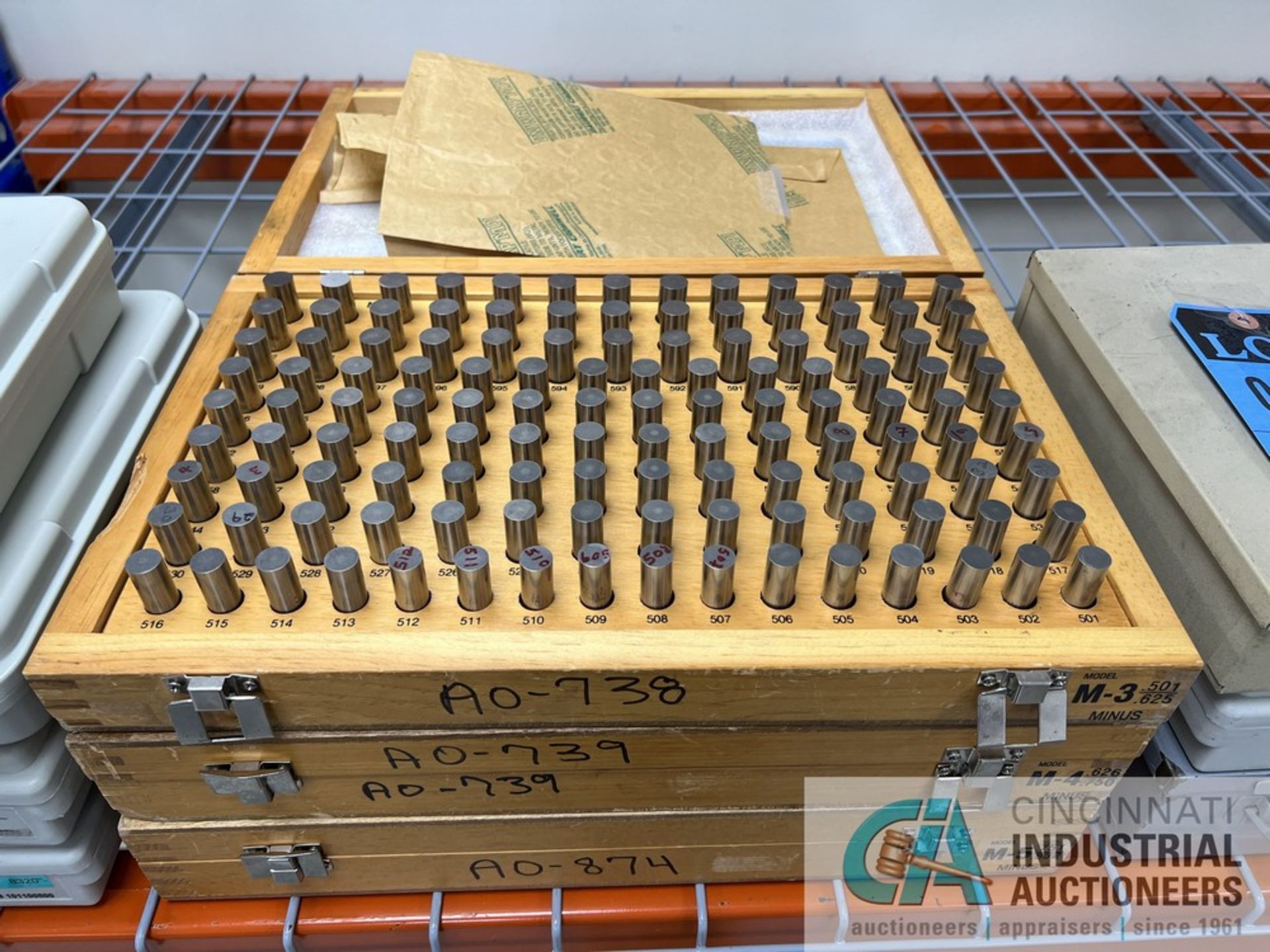 MEYER PIN GAGE SETS; .501"-.625", .626"-.750", .751"-.832" (INSP) - Bild 2 aus 4