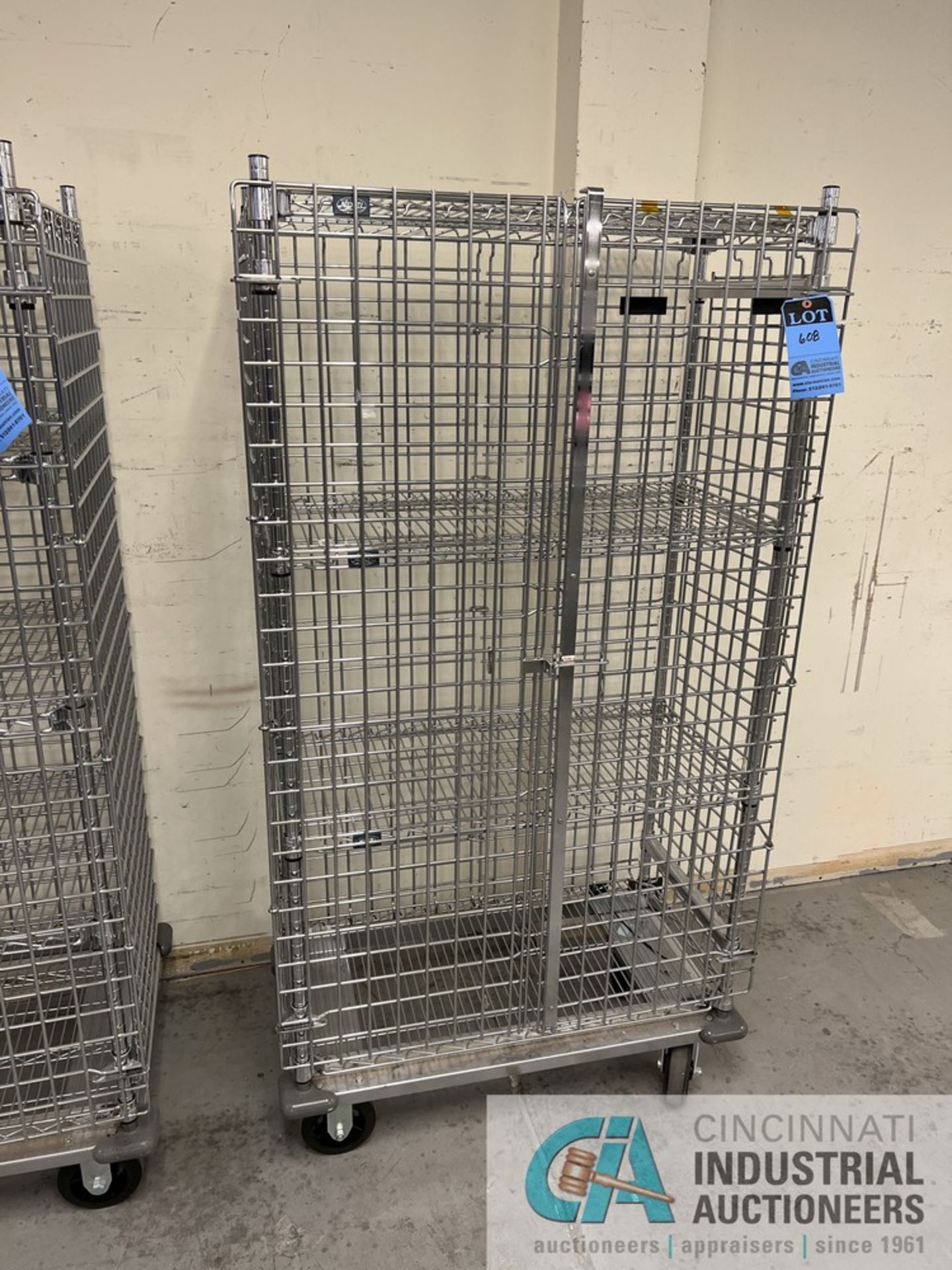 36" X 24" X 68" NEXEL PORTABLE WIRE CAGE (BOND)