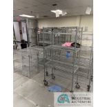 (LOT) MISCELLANEOUS WIRE SHELVING (BOND)