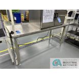 72" X 30" STAINLESS STEEL TOP BENCHES (JPF)