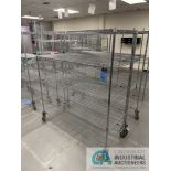 60" X 24" X 68" NEXEL PORTABLE WIRE SHELVING (BOND)