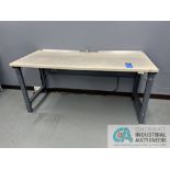 72" X 32" STEEL FRAME BENCHES, (2) LIGHTED (JPF)