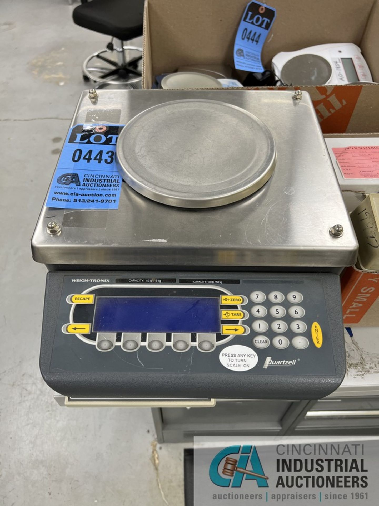 10 LB. CAPACITY DIGITAL SCALES, WEIGH-TRONIX QUARTZELL AND PENNSYLVANIA MODEL 7600 (INSP)