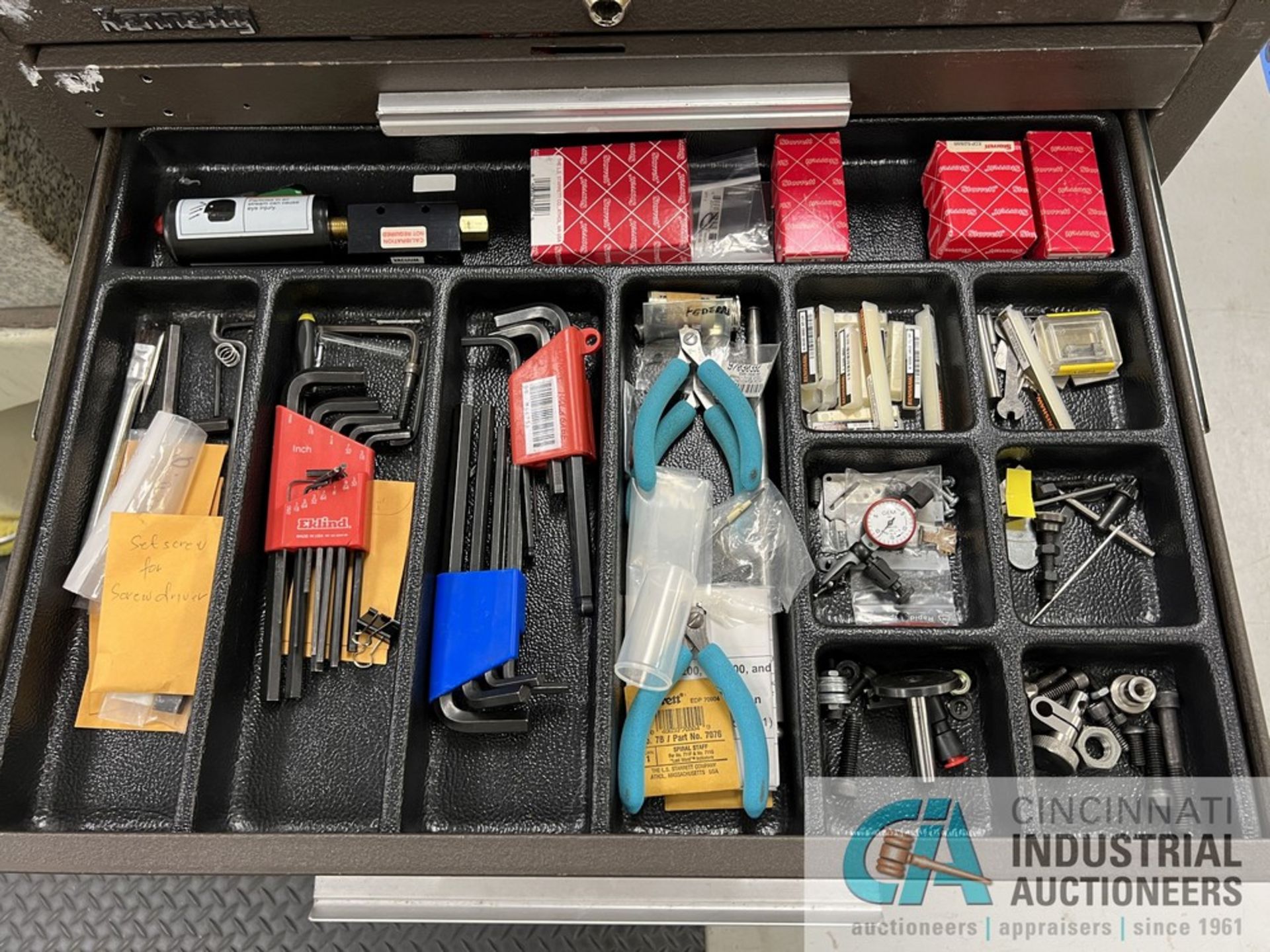 7-DRAWER KENNEDY TOOLBOX WITH TOOLS AND INSPECTION GAGES (INSP) - Image 3 of 7