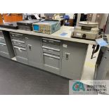 GLOBAL 14-DRAWER STEEL FRAME WORK BENCH (INSP)