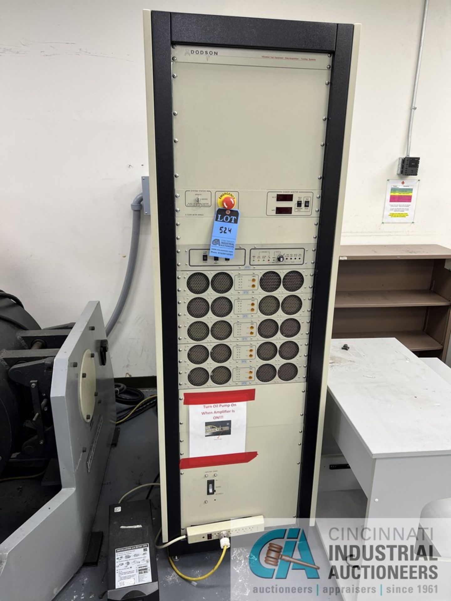 LING ELECTRONICS MODEL A395 VIBRATION TABLE; S/N 87, WITH DODSON VIBRATION TEST EQUIPMENT DATA - Image 4 of 7