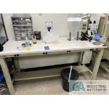 72" X 30" STEEL FRAME BENCHES WITH ELECTRIC PORTS (ENG LAB)