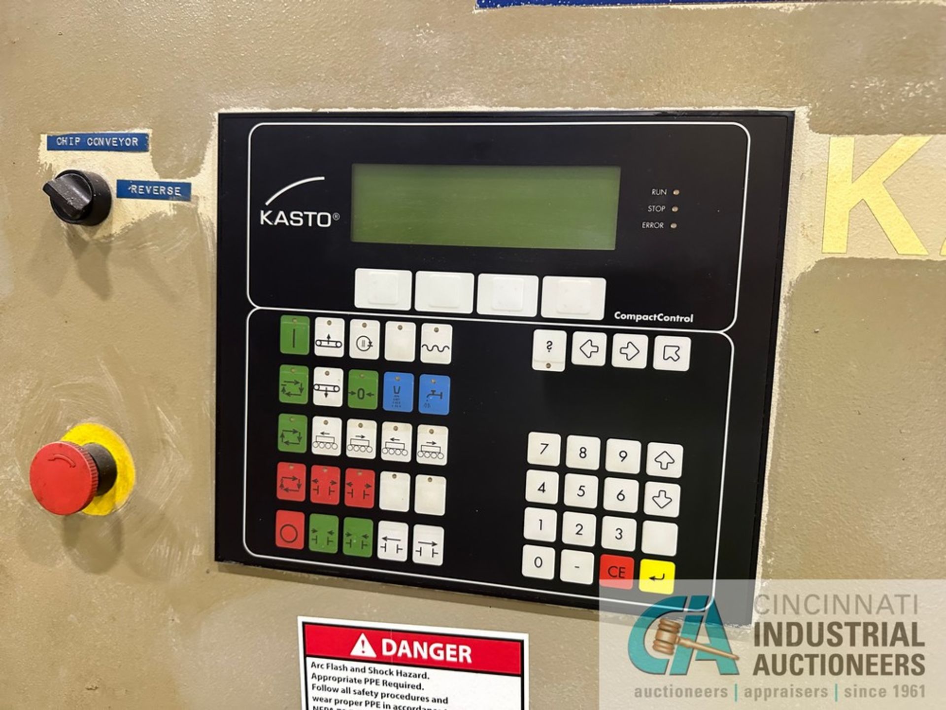 ****16” X 16” KASTO MODEL HBA420AU-CNC AUTOMATIC HORIZONTAL BAND SAW; S/N 6019-109-085/3007928, 5’ - Image 22 of 22