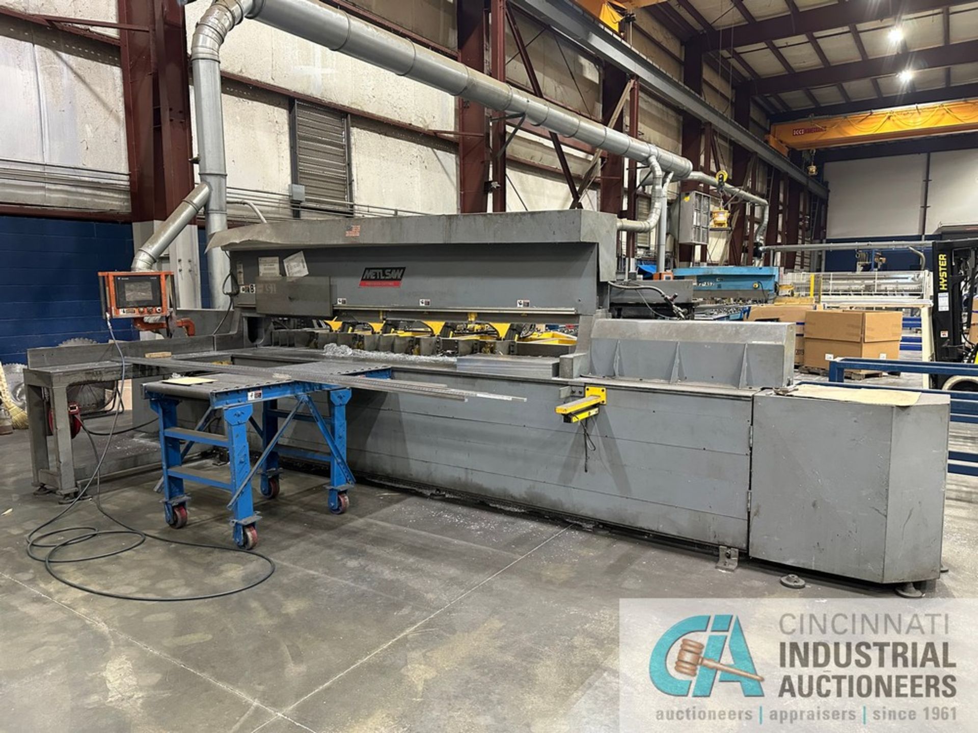 ****12’ X 10” METLSAW MODEL NF1214-T12 NON-FERROUS (ALUMINUM) PLATE SAW; S/N 0519, 12’ CUTTING