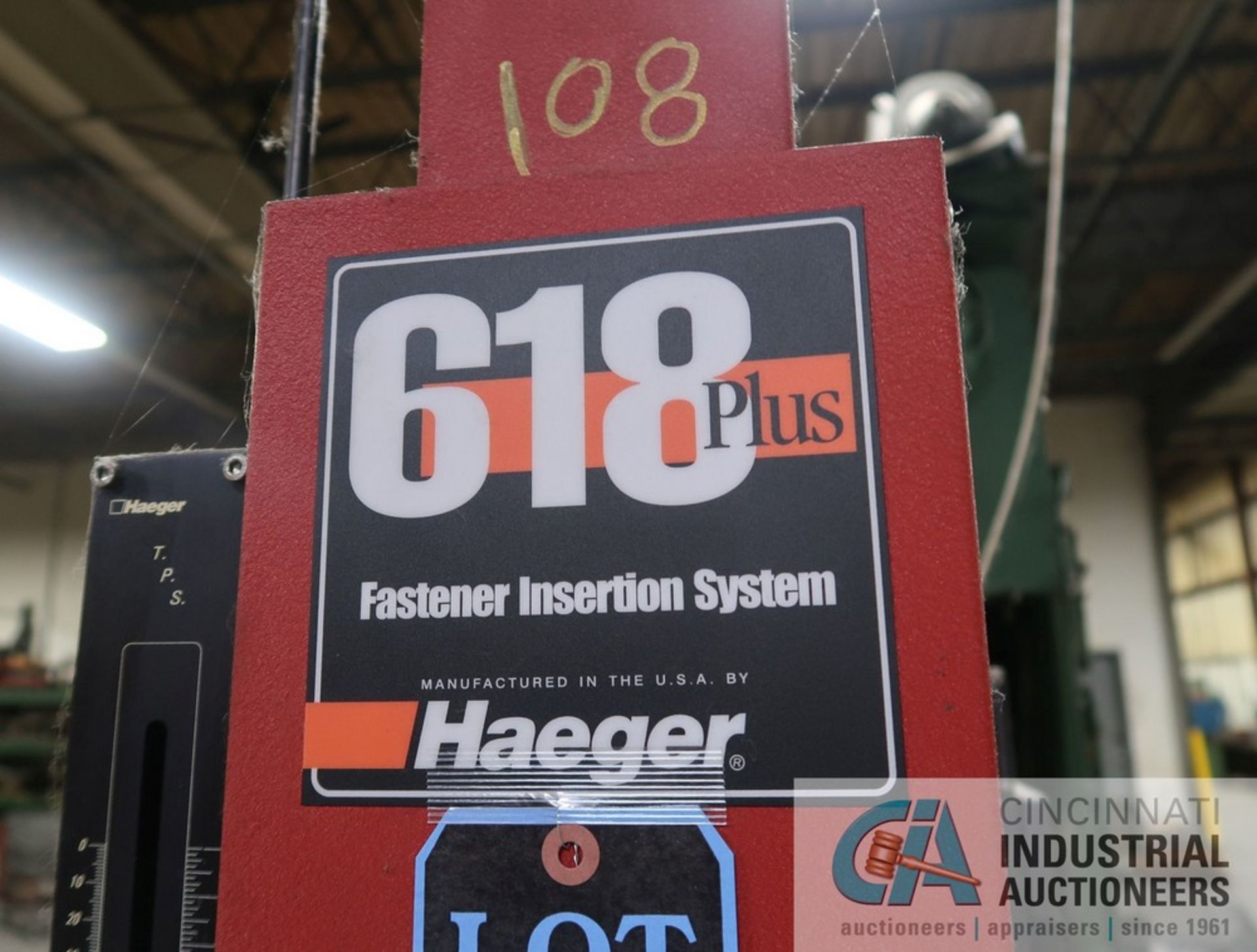 HAEGER MODEL 618-PLUS-L HARDWARE INSERTION PRESS; S/N 6PL21337, HAEGER MODULAR AUTOFEED SYSTEM, FOOT - Image 10 of 13