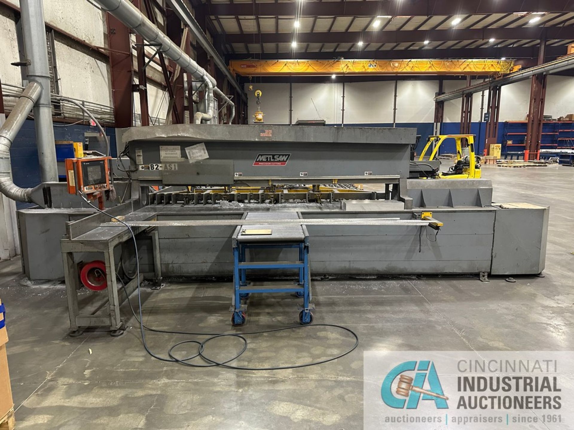 ****12’ X 10” METLSAW MODEL NF1214-T12 NON-FERROUS (ALUMINUM) PLATE SAW; S/N 0519, 12’ CUTTING - Image 4 of 23