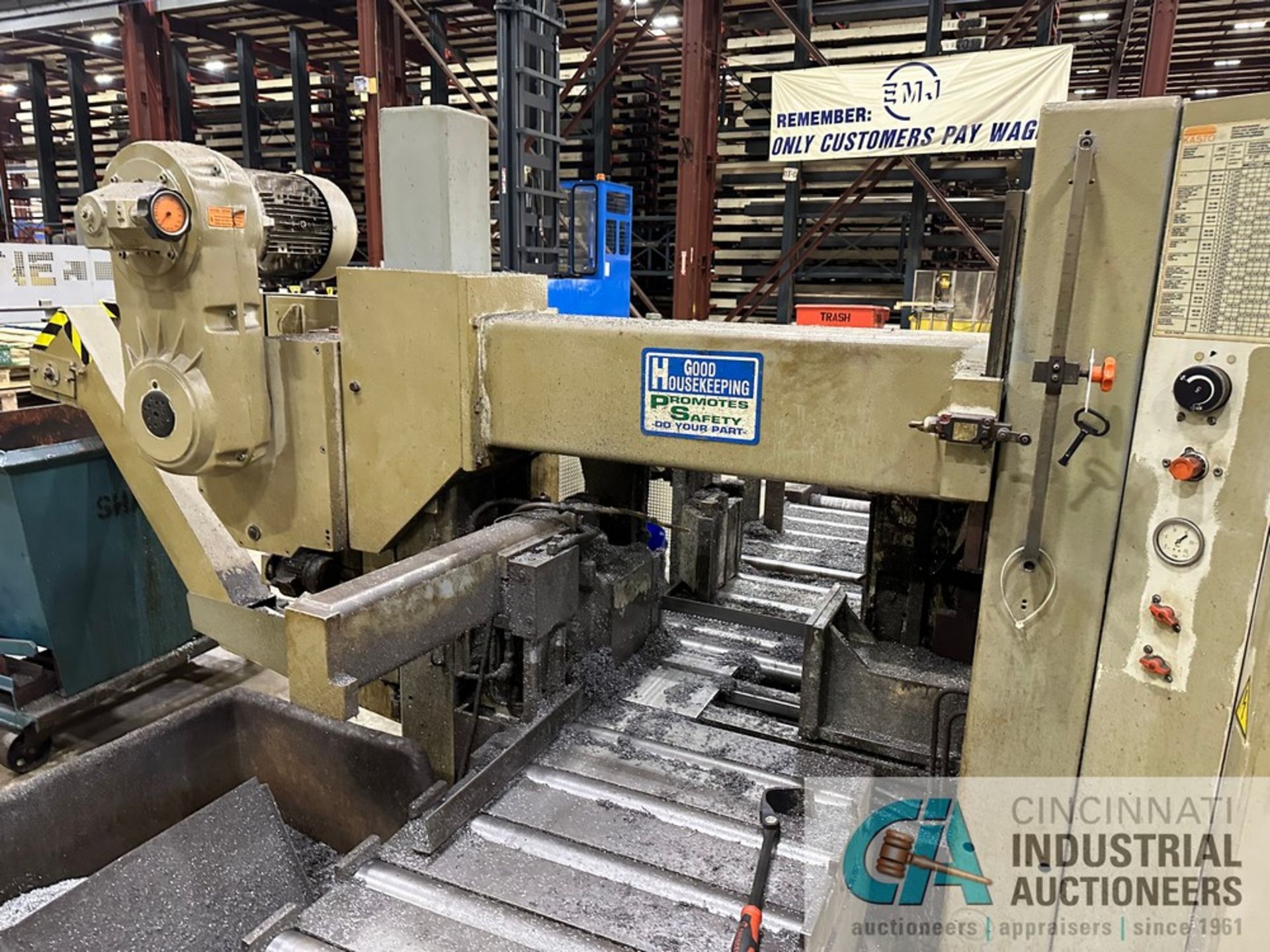 ****16” X 16” KASTO MODEL HBA420AU-CNC AUTOMATIC HORIZONTAL BAND SAW; S/N 6019-109-085/3007928, 5’ - Image 4 of 22