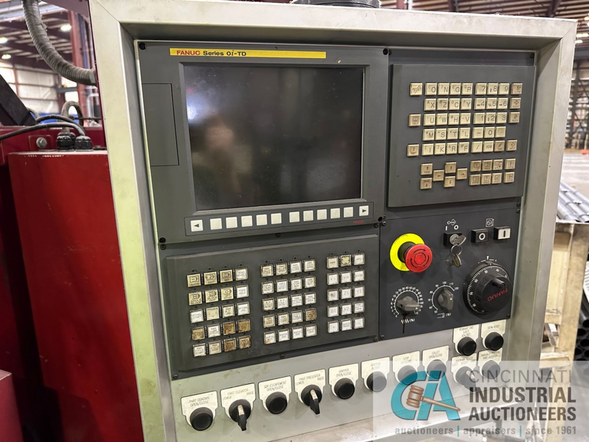 ****MODERN TOOL MODEL 6MNC AUTO TUBE, PIPE AND BAR CUT-OFF; S/N 6MNC63, FANUC OI-TD CONTROL, 6’ - Image 16 of 24
