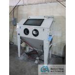 24" X 48" DYNAMO MODEL SBC-420 SAND BLAST CABINET; S/N N/A, WITH MOUNTED DUST COLLECTOR **For