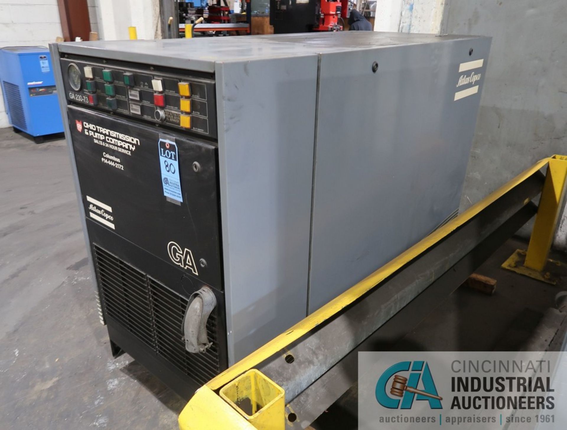 40 HP ATLAS COPCO MODEL GA230 ROTARY SCREW AIR COMPRESSOR; S/N ARP712829 (NEW 1988) **SPECIAL NOTICE - Image 3 of 8