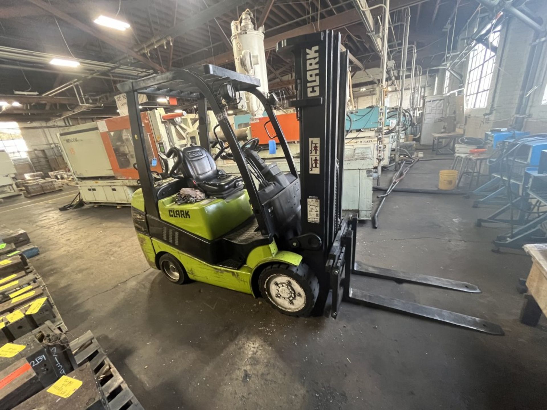 6,000 Lb. Clark LPG Forklift, Model C30C, Solid Tire, 189" Max Lift, - Image 7 of 12