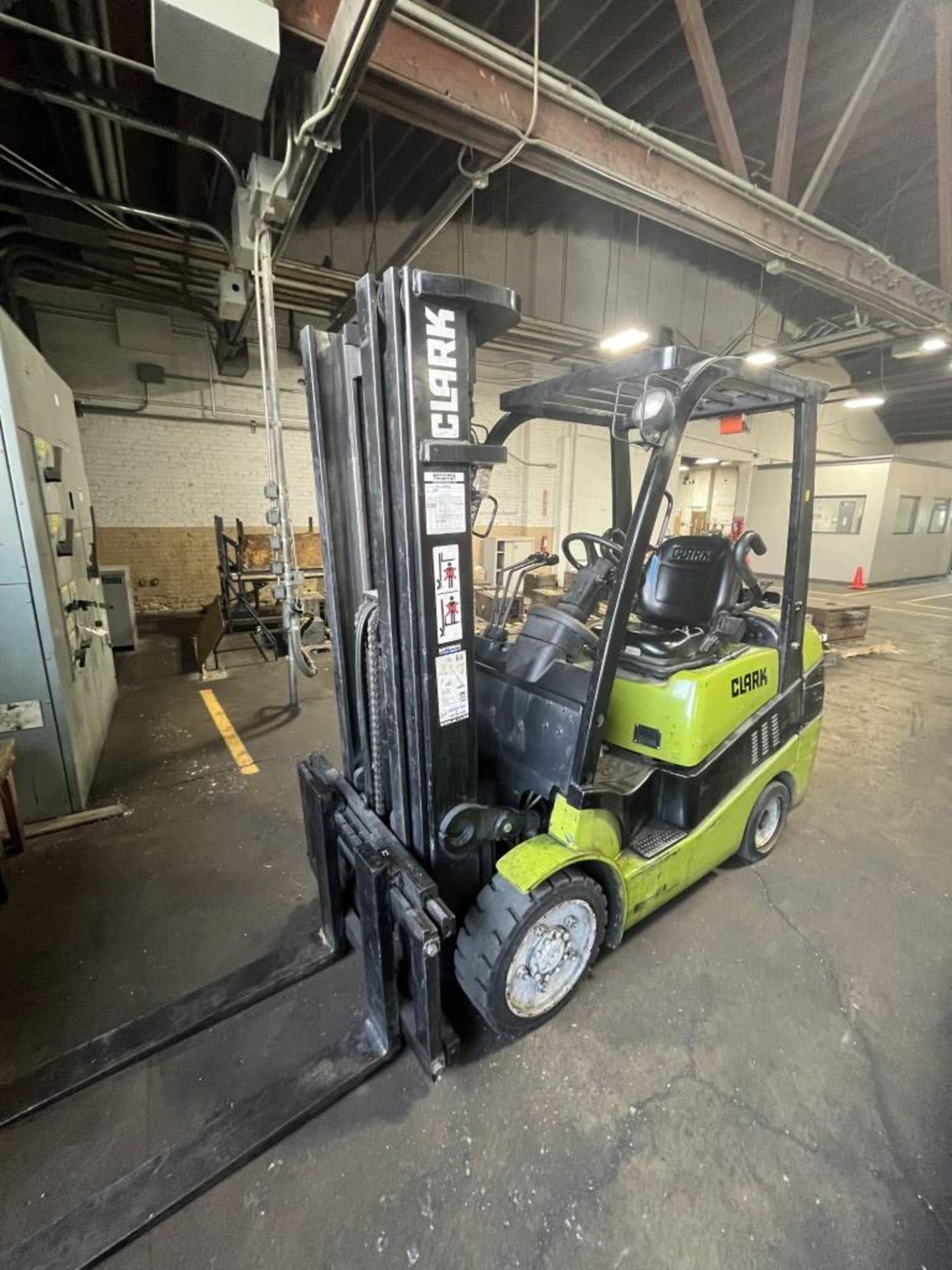 6,000 Lb. Clark LPG Forklift, Model C30C, Solid Tire, 189" Max Lift, - Image 12 of 12