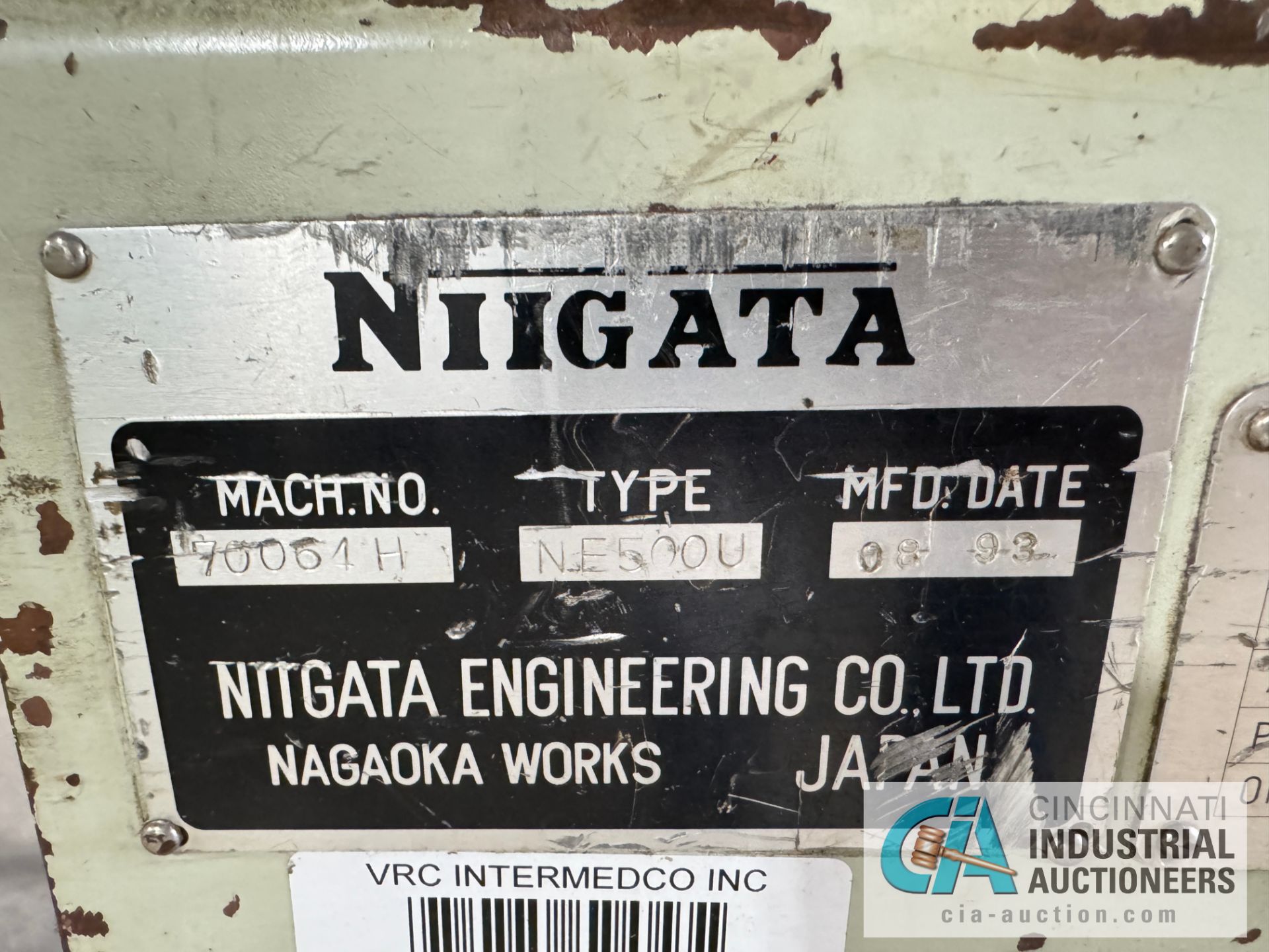 Niigata Model NE500U, 495-Ton x 66.28-oz, Injection Molding Machine (1993), s/n 70064H, Tie Bar - Image 3 of 7