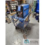 166 AMP MILLER ECONOTIG TIG WELDER, SINGLE PHASE WITH CART (NO TANK)