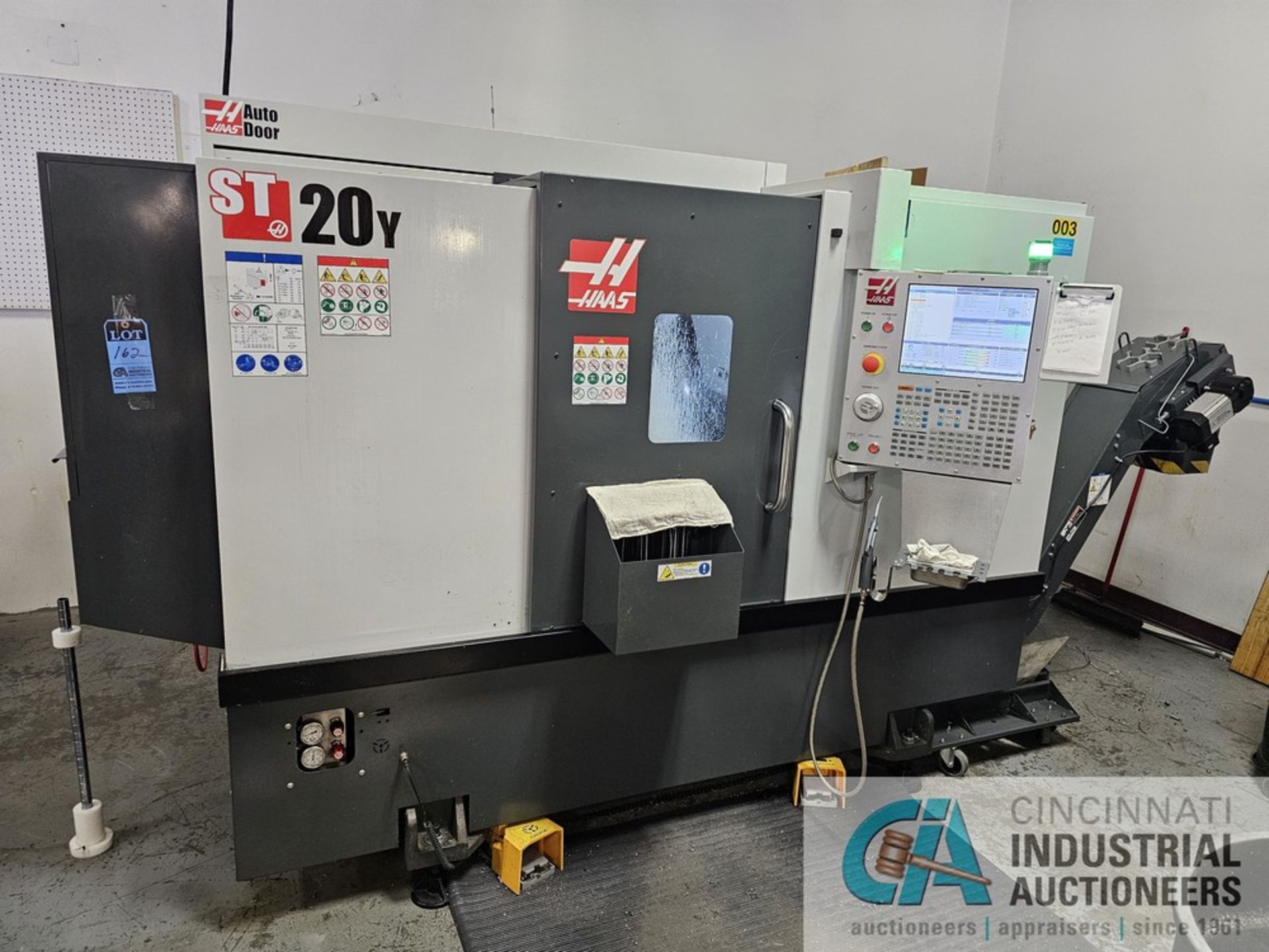 HAAS MODEL ST20Y CNC TURNING CENTER; S/N 3117597, 12-POSITION LIVE TOOLING CAPABILITY TURRET,