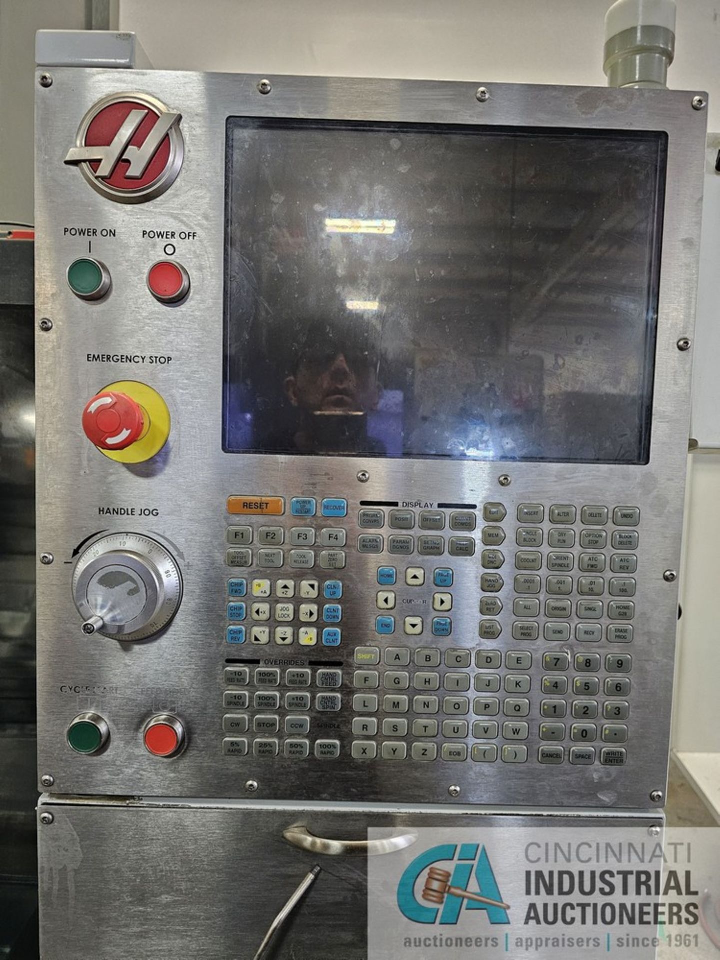 HAAS MODEL VF-2 CNC VERTICAL MACHINING CENTER; S/N 1098608, TABLE, 40 TAPER SPINDLE, 8,000 RPM, 20 - Image 3 of 14
