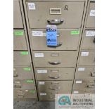 6-DRAWER CABINET WITH ASSORTED ELECTRICAL
